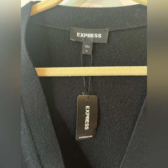 Express Black Dolman Sleeve Cardigan XL - Picture 3 of 8